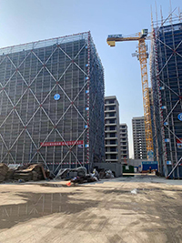 新建小区外架搭建